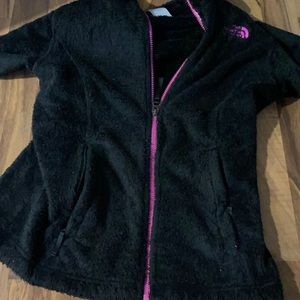 north face fuzzy zip up